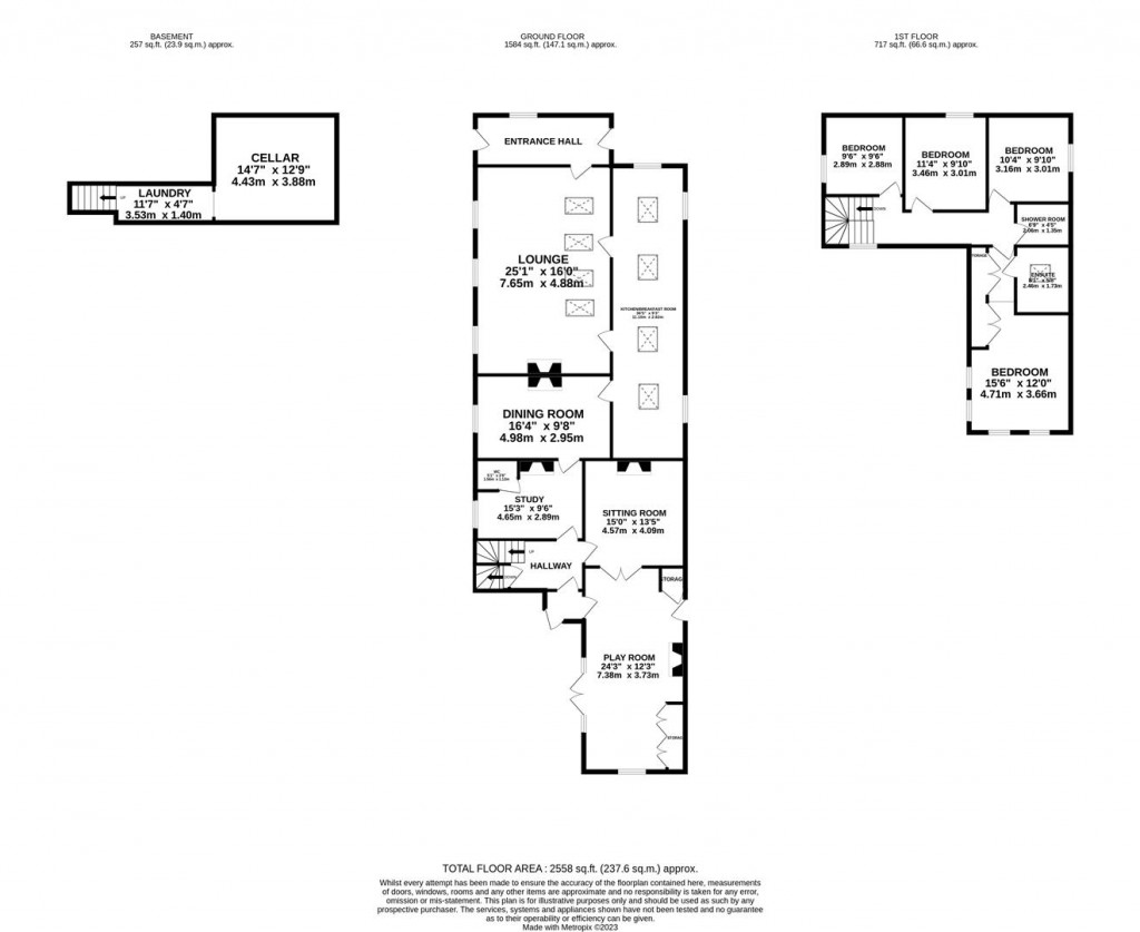 Floorplans For Station House, Rushton