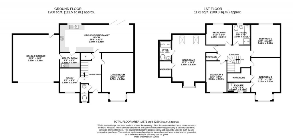 Floorplans For Mapletoft Close, Braybrooke