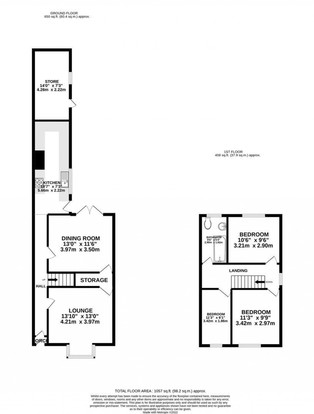 Floorplans For Alexandra Street, Burton Latimer, Kettering