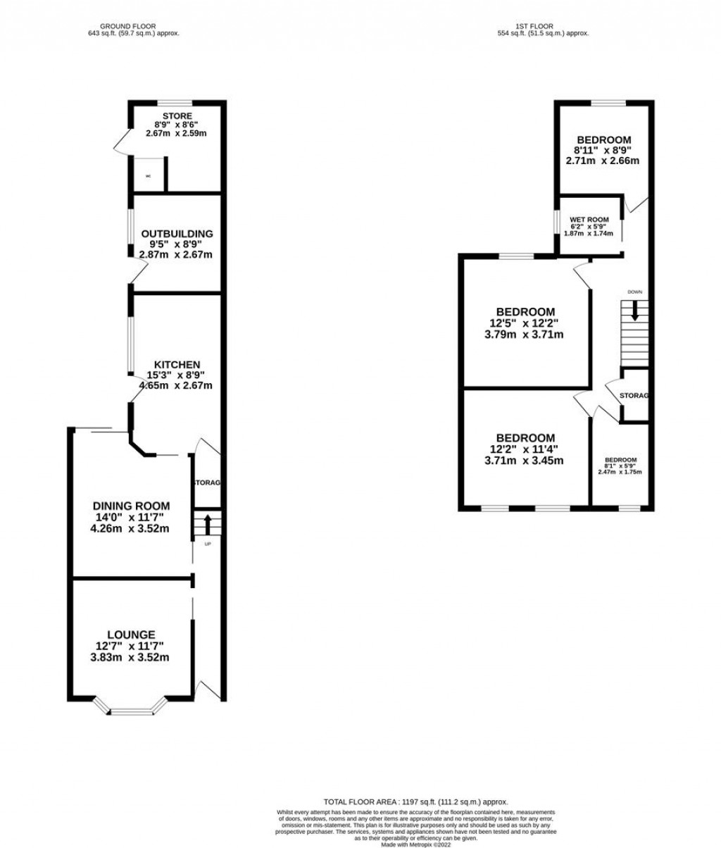 Floorplans For Finedon Street, Burton Latimer, Kettering