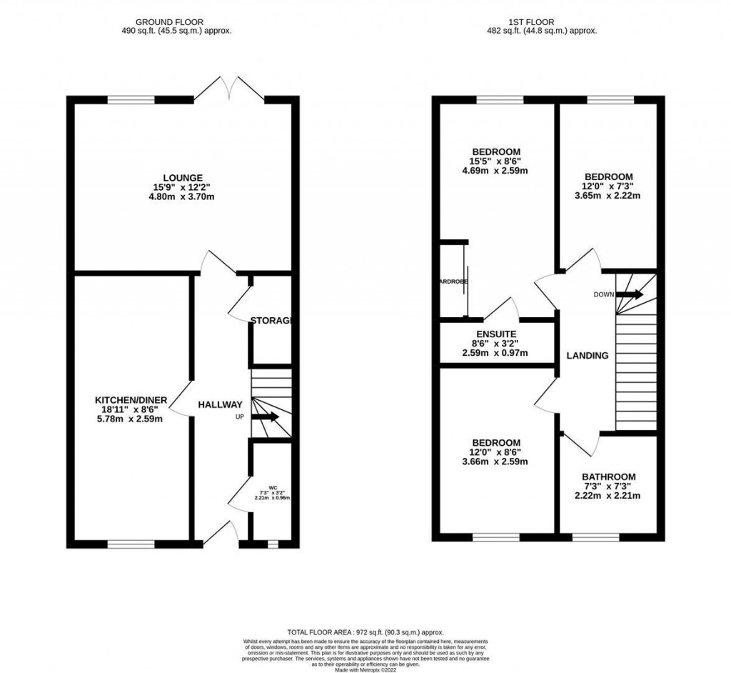 Floorplans For Well Spring Close, Finedon, Wellingborough