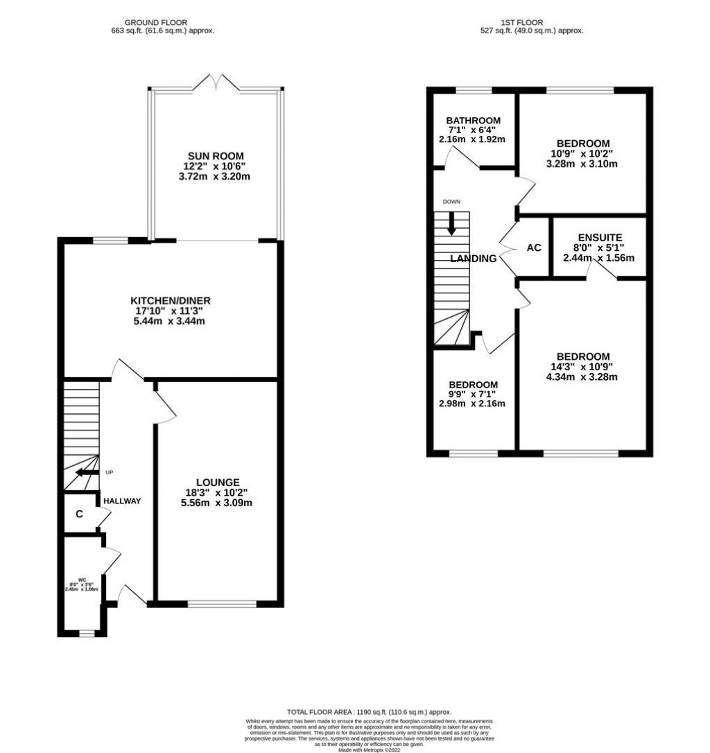 Floorplans For Bridle Road, Burton Latimer, Kettering