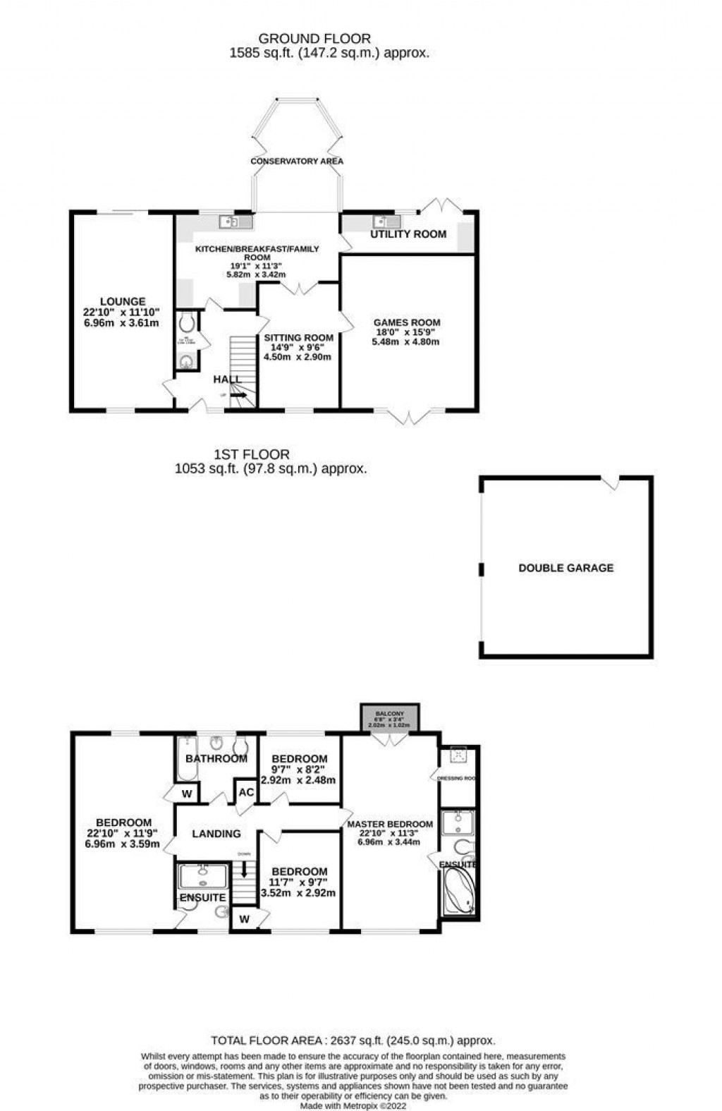 Floorplans For Mackworth Drive, Finedon, Wellingborough