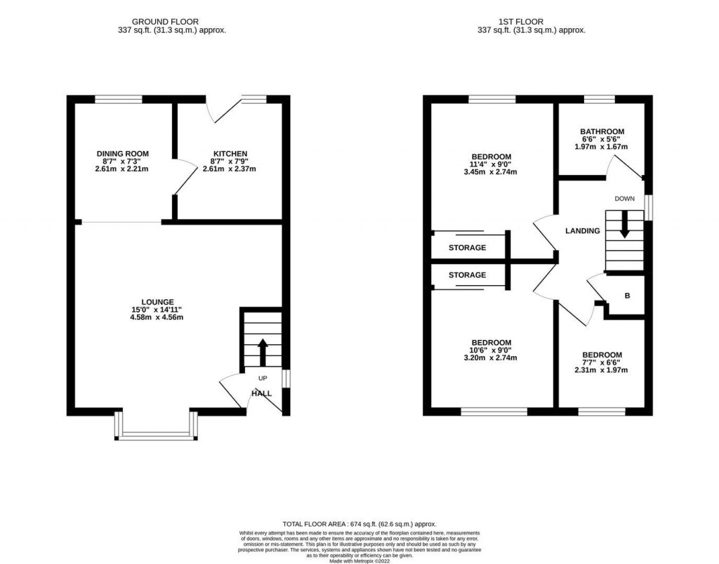 Floorplans For Forest Close, Burton Latimer, Kettering