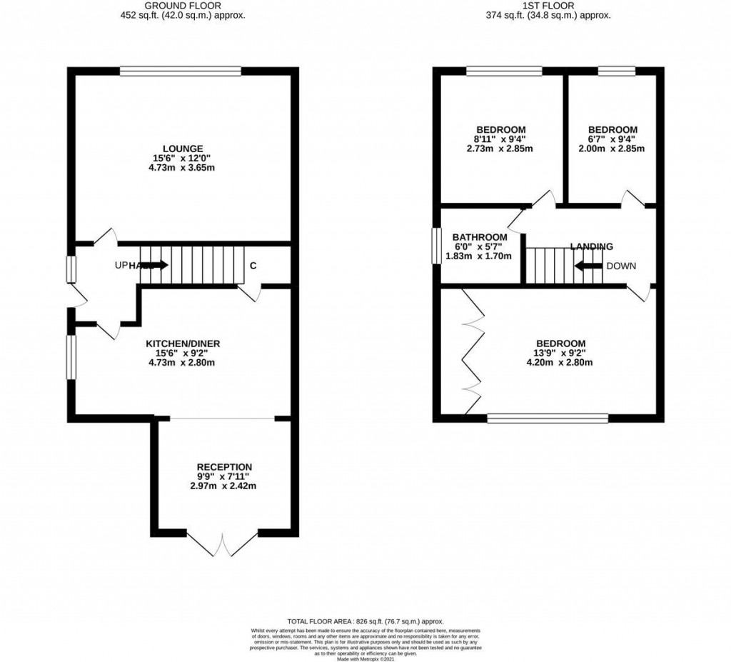 Floorplans For Denton Court, Burton Latimer, Kettering