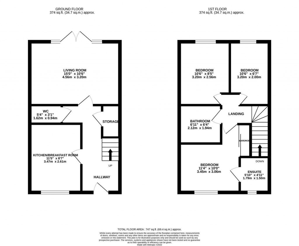 Floorplans For Barnwell Close, Burton Latimer, Kettering