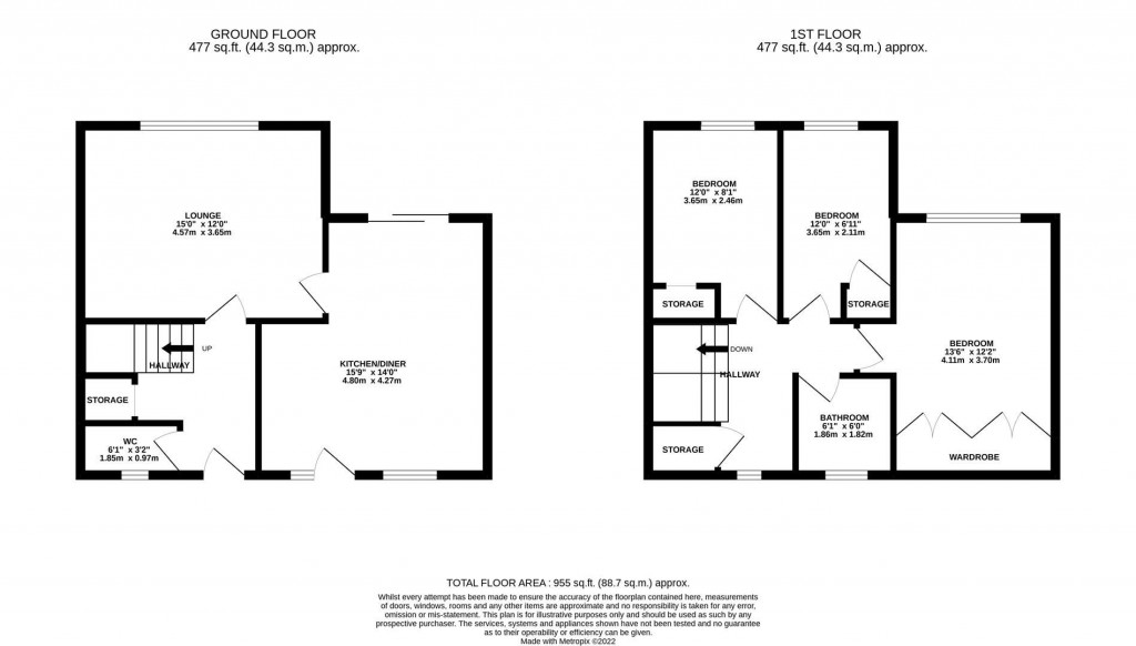 Floorplans For Easton Walk, Corby