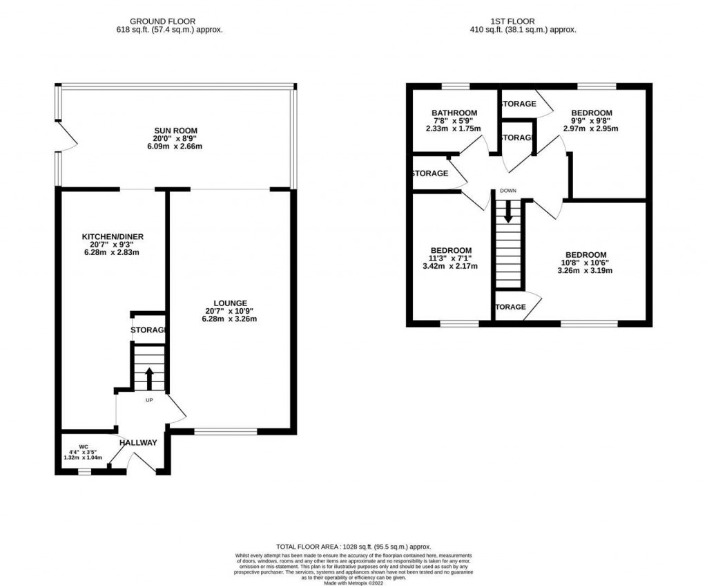 Floorplans For Mantlefield Road, Corby