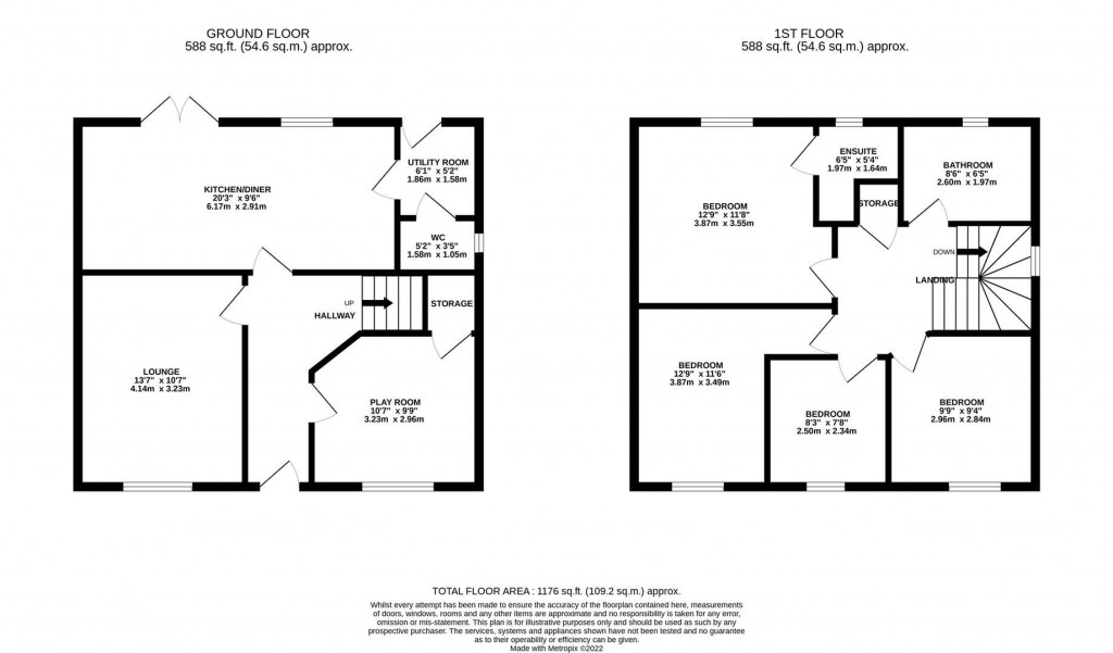 Floorplans For Silvester Road, Weldon, Corby