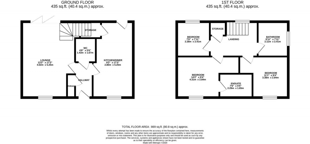 Floorplans For Kesteven Way, Little Stanion