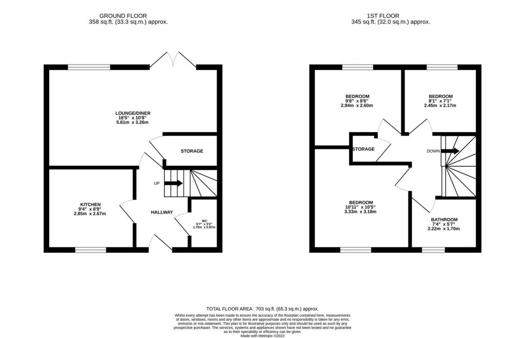 Floorplans For Slough Close, Priors Hall Park