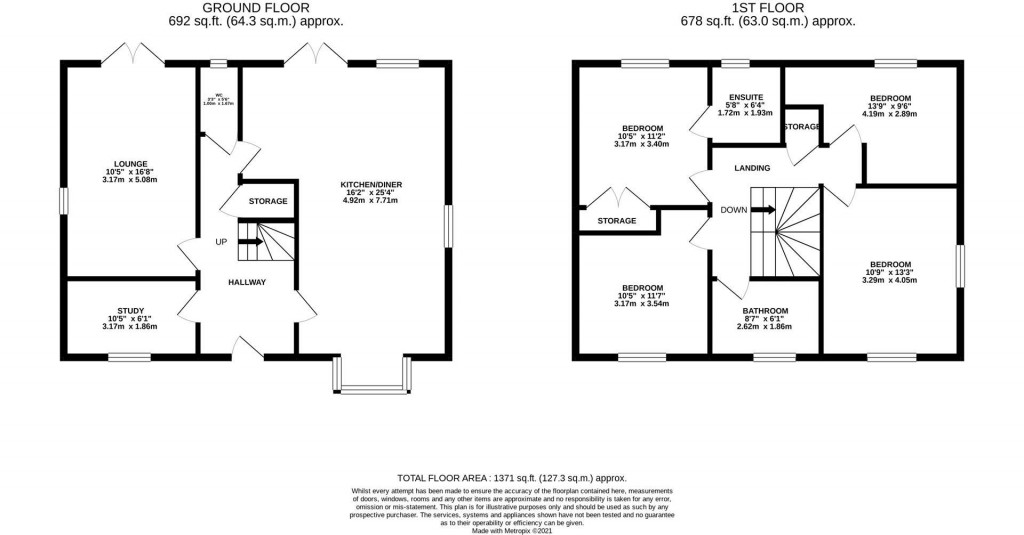 Floorplans For Perkins Close, Corby