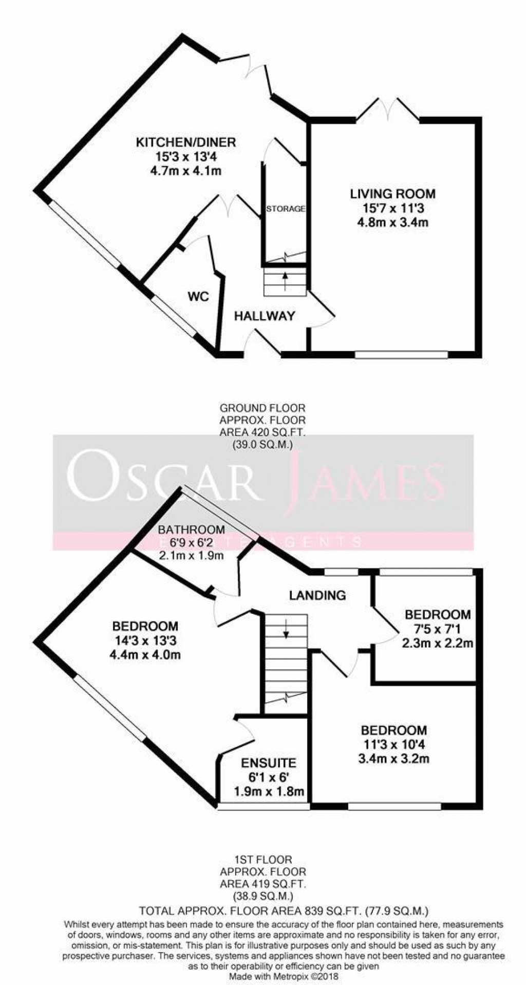 Floorplans For Speedwell Road, Desborough