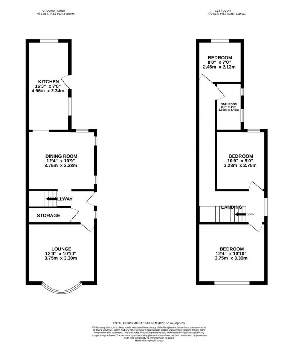 Floorplans For Neale Avenue, Kettering