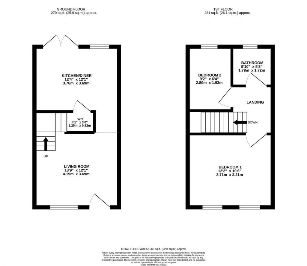 Floorplans For Regent Street, Kettering