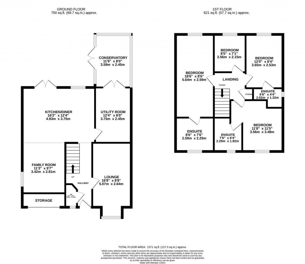 Floorplans For Pendle Avenue, Kettering