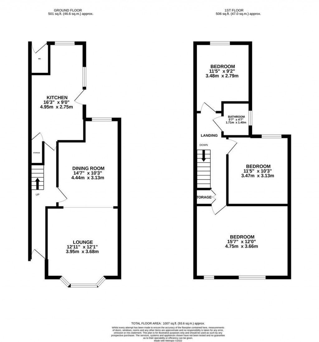 Floorplans For Garfield Street, Kettering