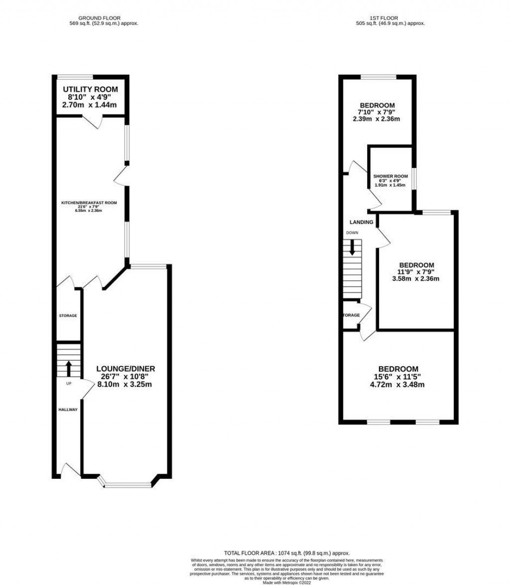 Floorplans For Balfour Street, Kettering