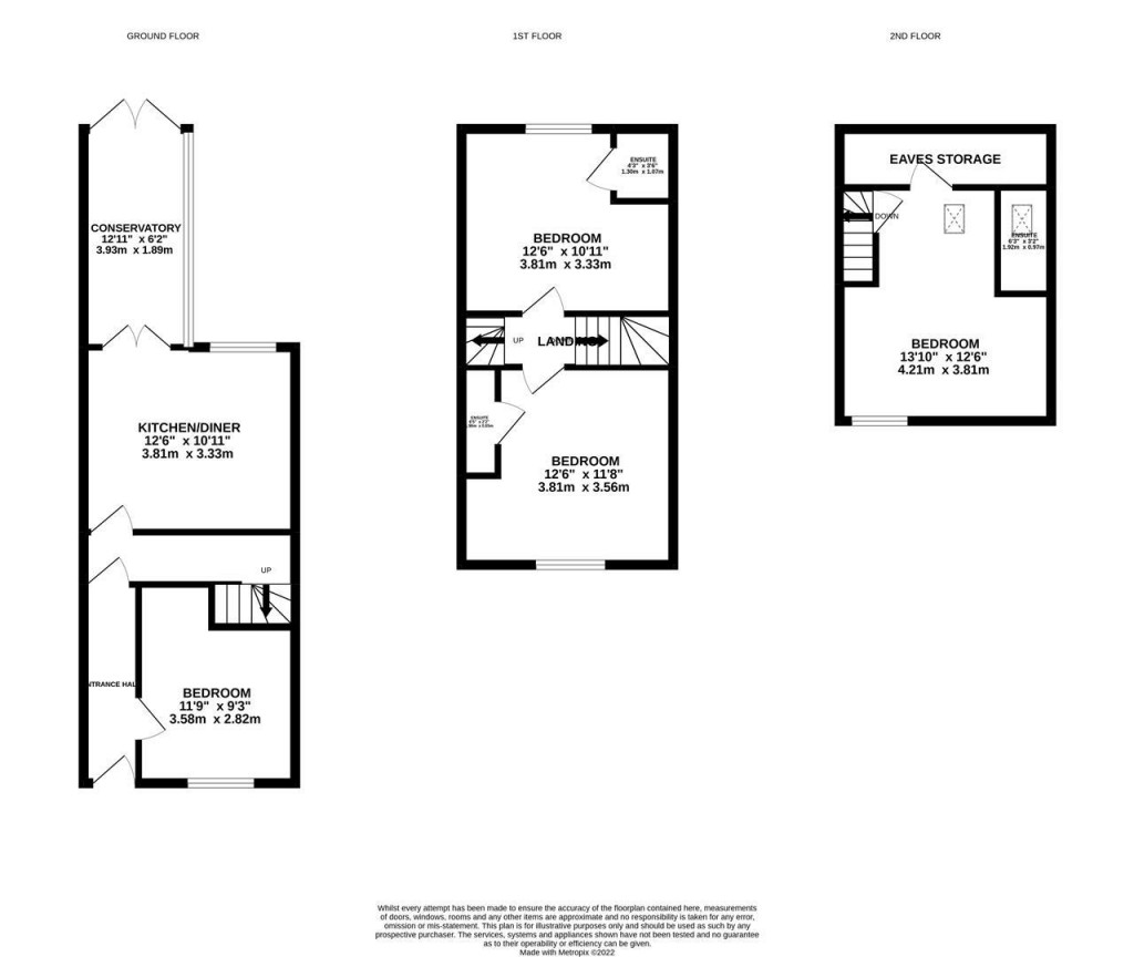 Floorplans For Eskdaill Street, Kettering