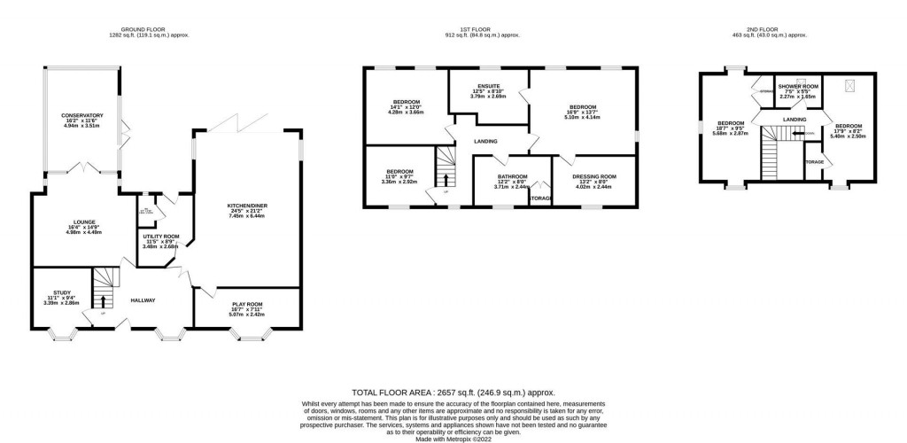 Floorplans For The Rookery, Grange Park, Northampton