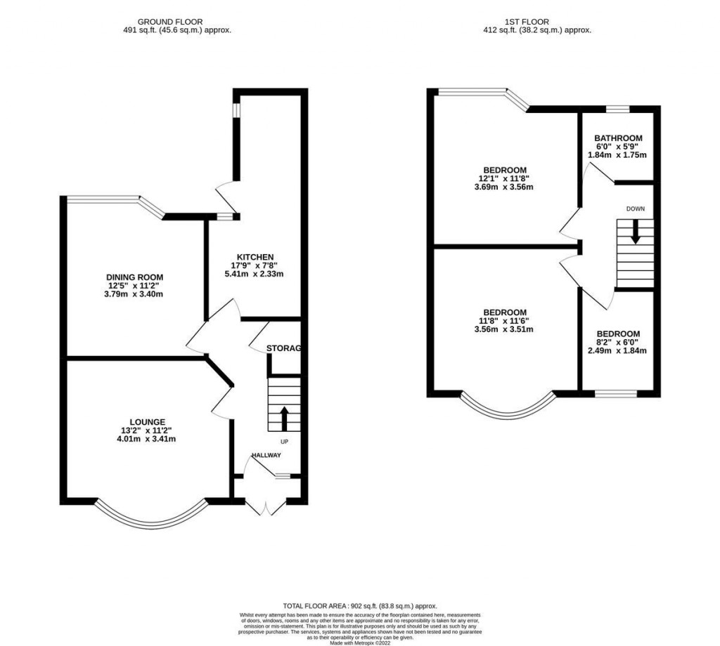 Floorplans For Pinewood Road, Northampton