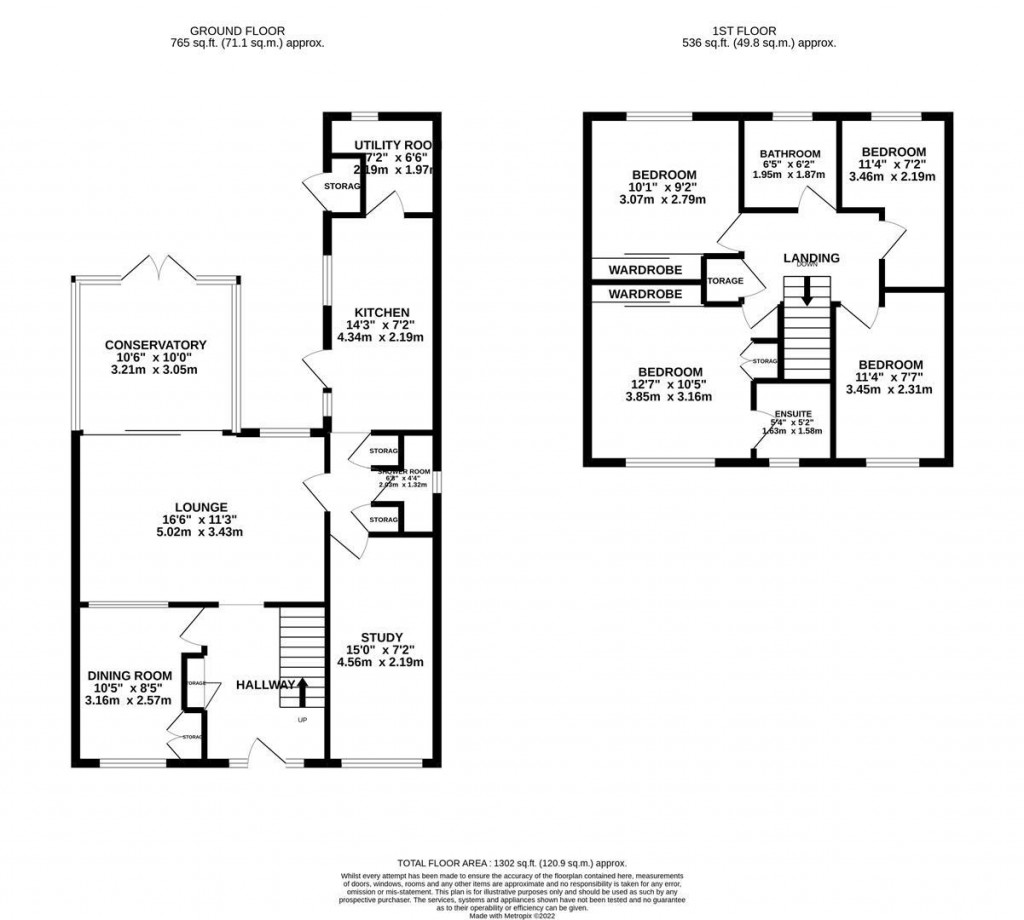 Floorplans For Barker Road, Earls Barton, Northampton