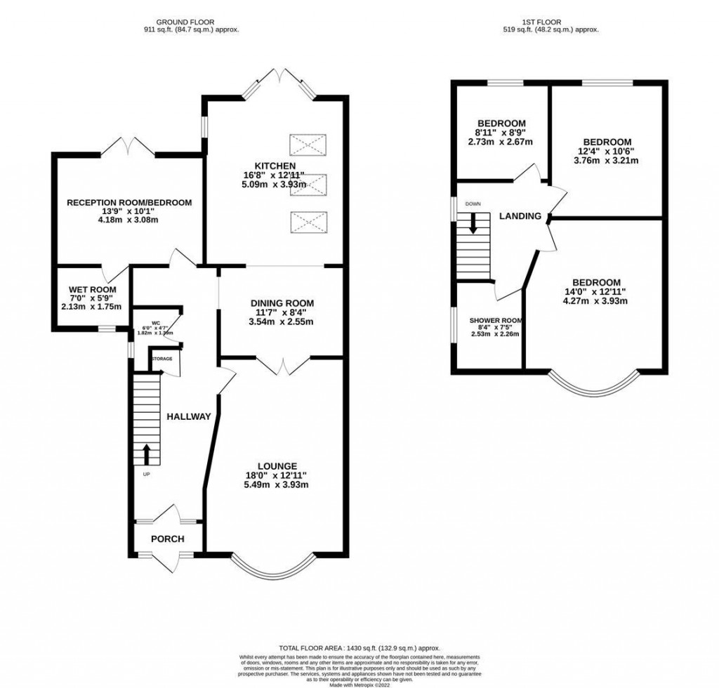 Floorplans For Greenfield Avenue, Northampton