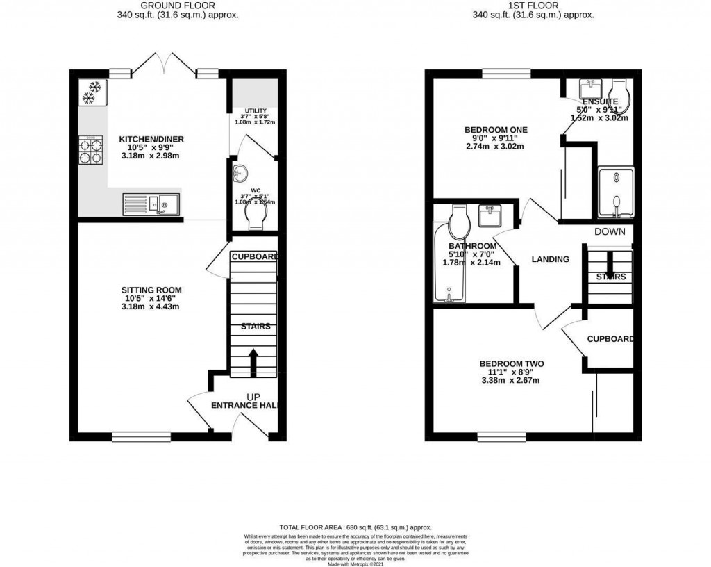 Floorplans For Glebe Road, Boughton, Northampton