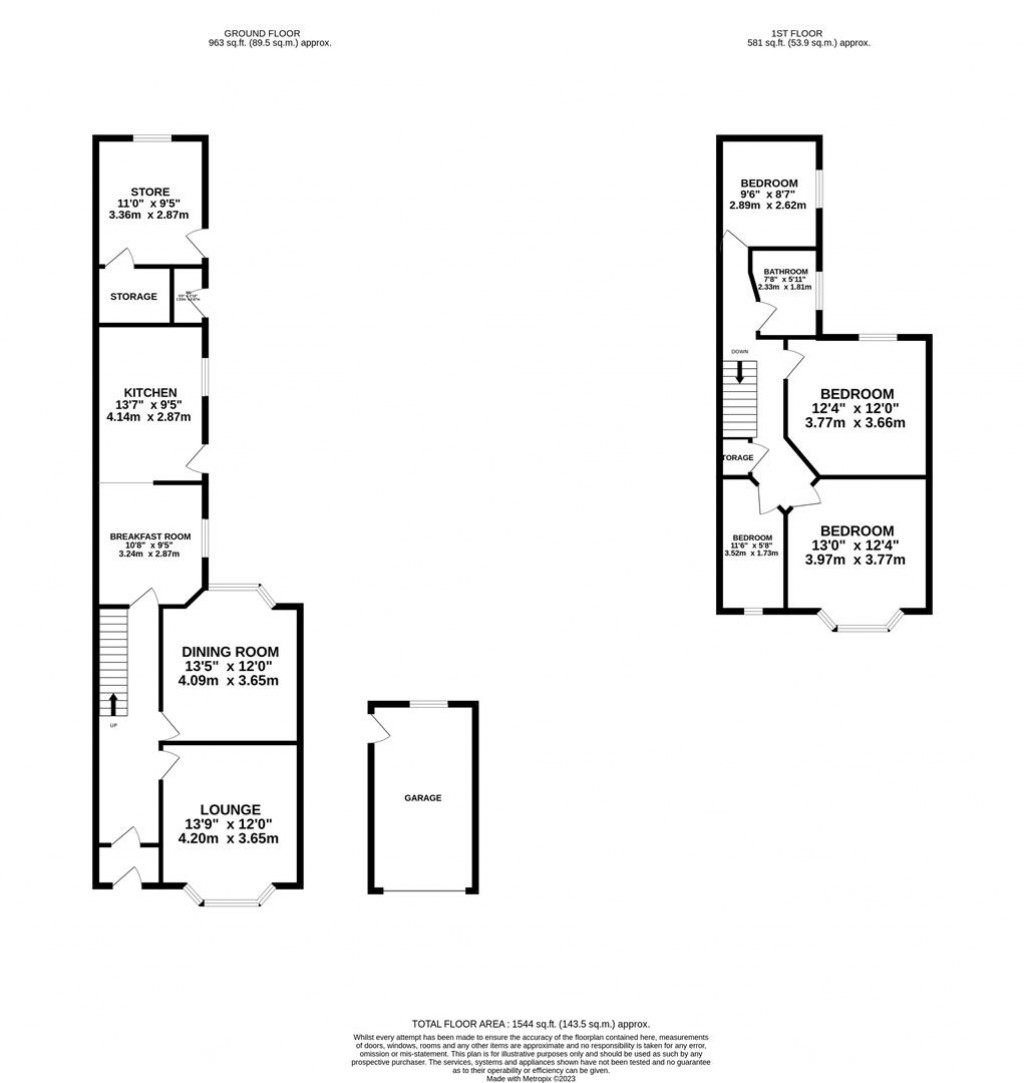 Floorplans For Park Road, Kettering