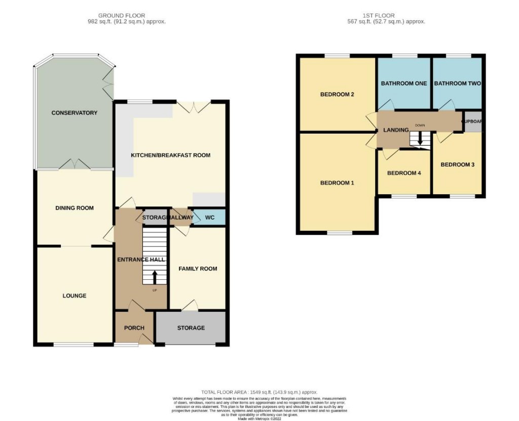 Floorplans For Braybrooke Road, Desborough