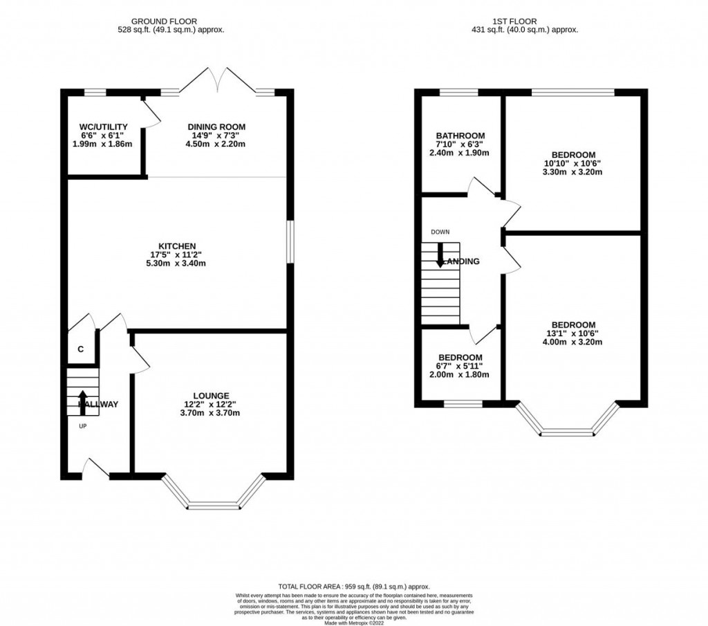 Floorplans For Springfield Close, Kettering