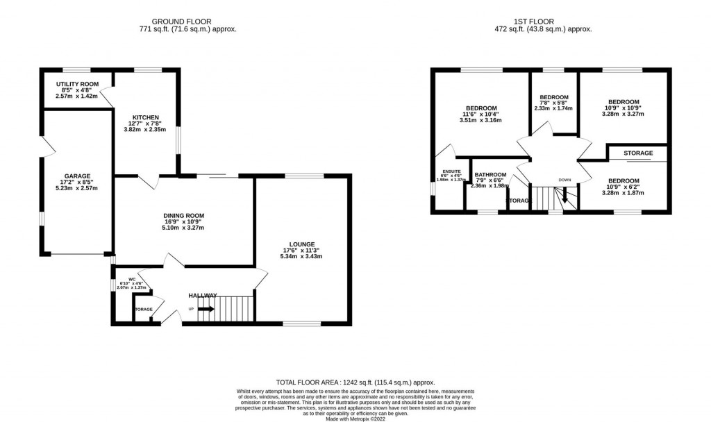 Floorplans For Princess Close, Northampton