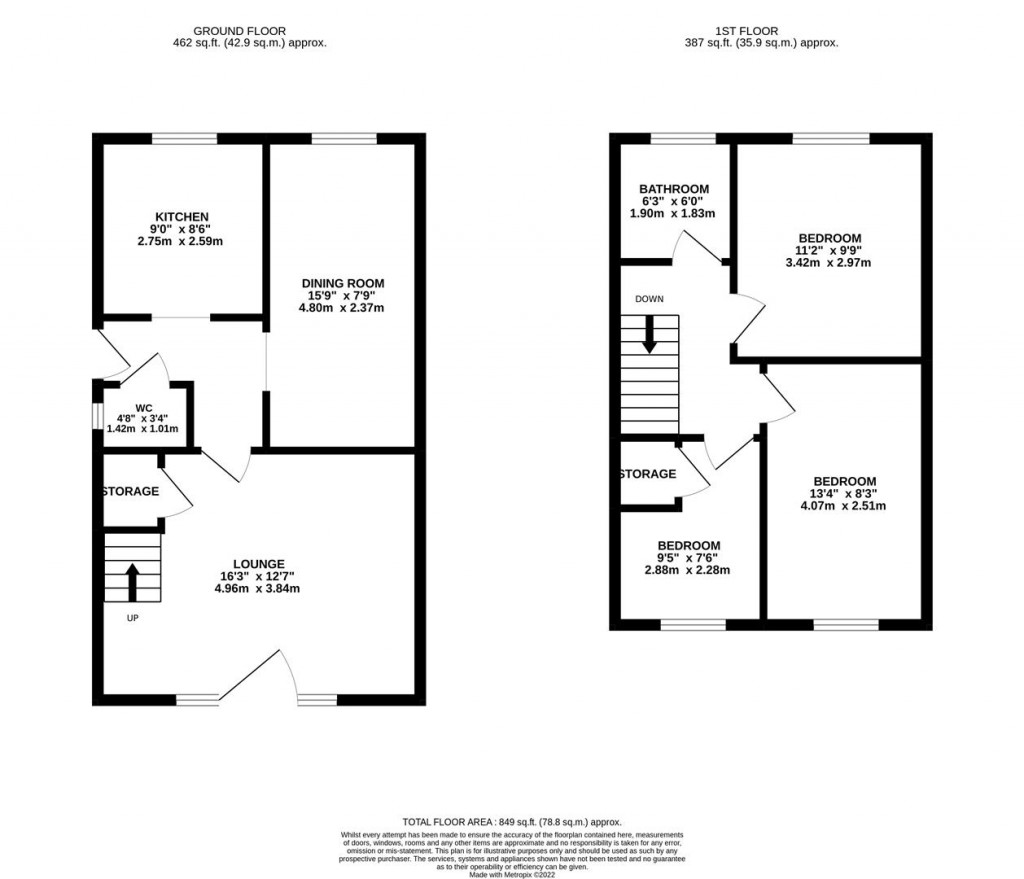 Floorplans For Allen Road, Rushden