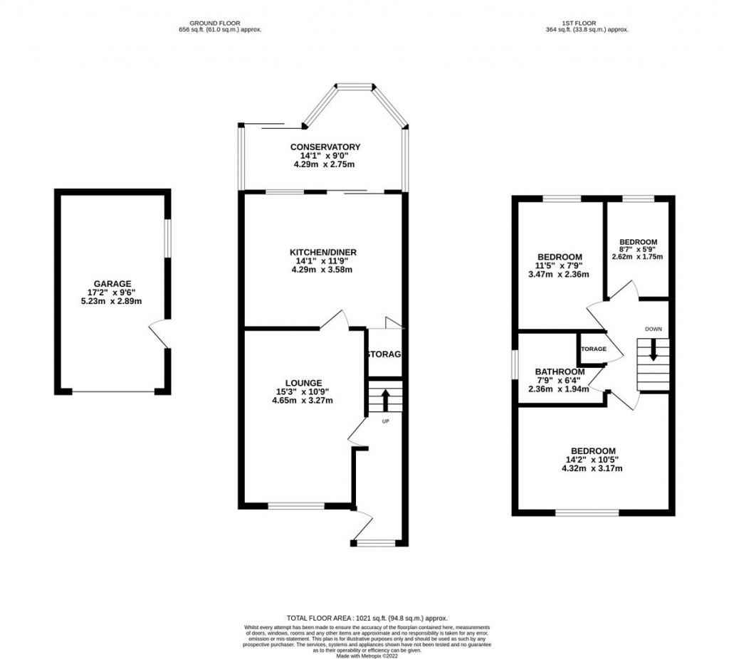 Floorplans For Trent Crescent, Burton Latimer, Kettering