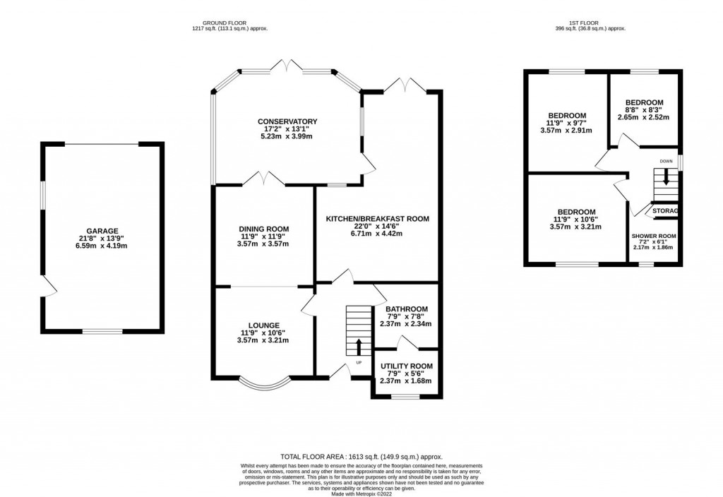 Floorplans For Wharf Road, Higham Ferrers