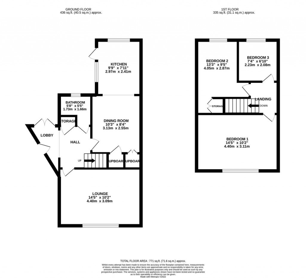Floorplans For Benedict Close, Rushden