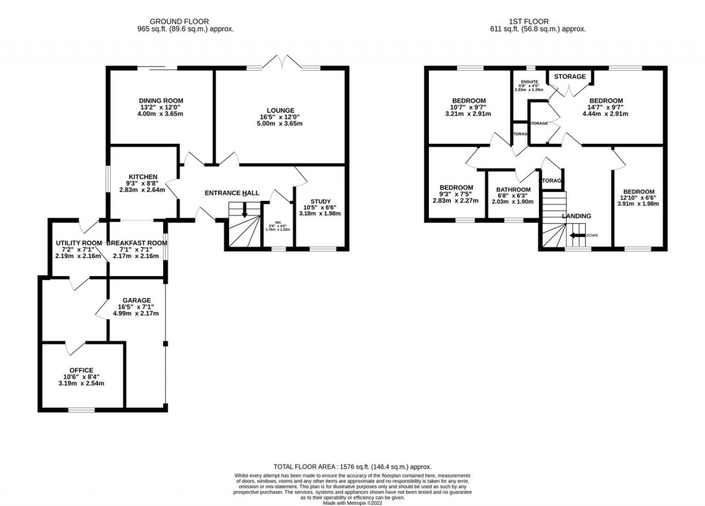 Floorplans For Walkers Way, Wootton, Northampton