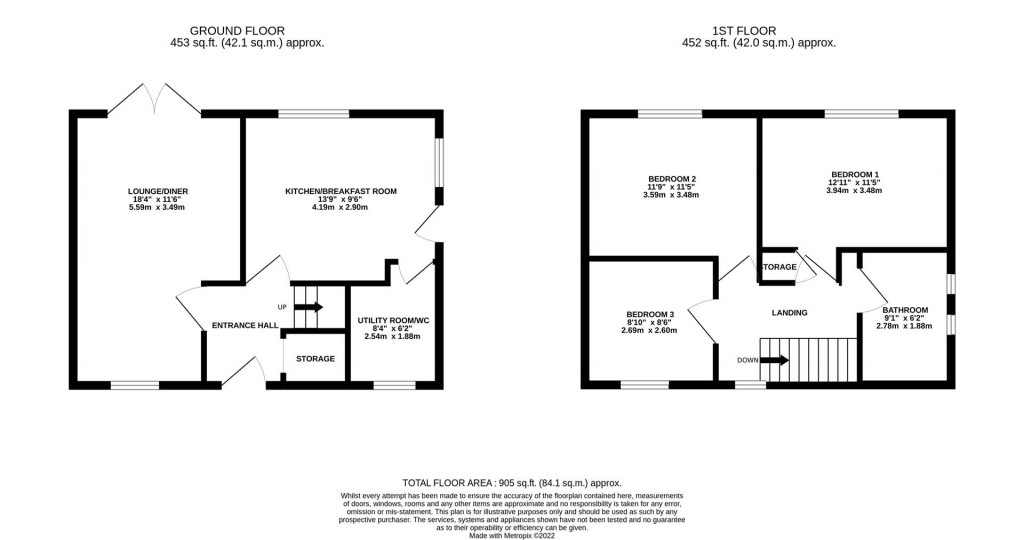 Floorplans For Sussex Road, Kettering