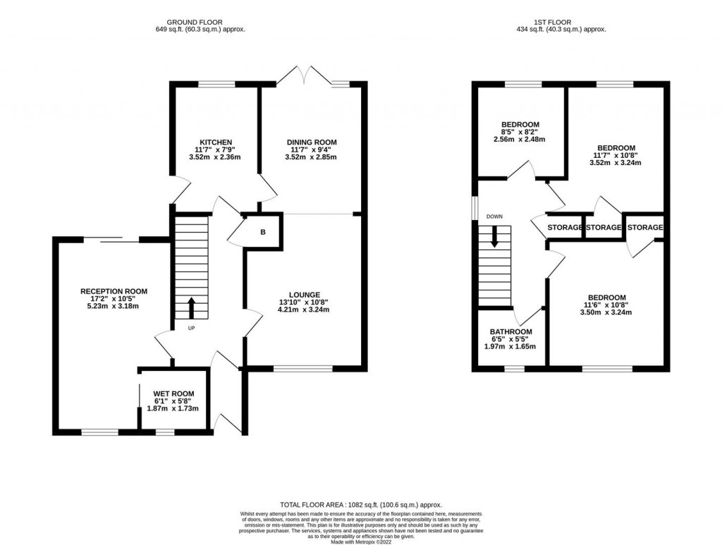 Floorplans For South Priors Court, Northampton