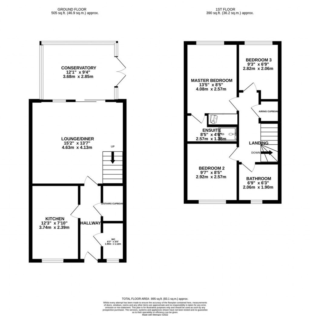 Floorplans For Rowan Close, Desborough, Kettering