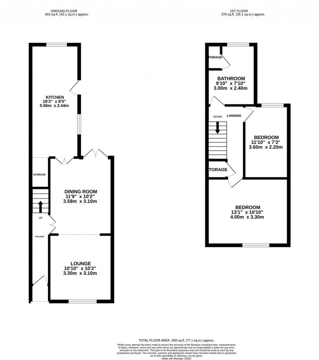 Floorplans For Gordon Street, Kettering