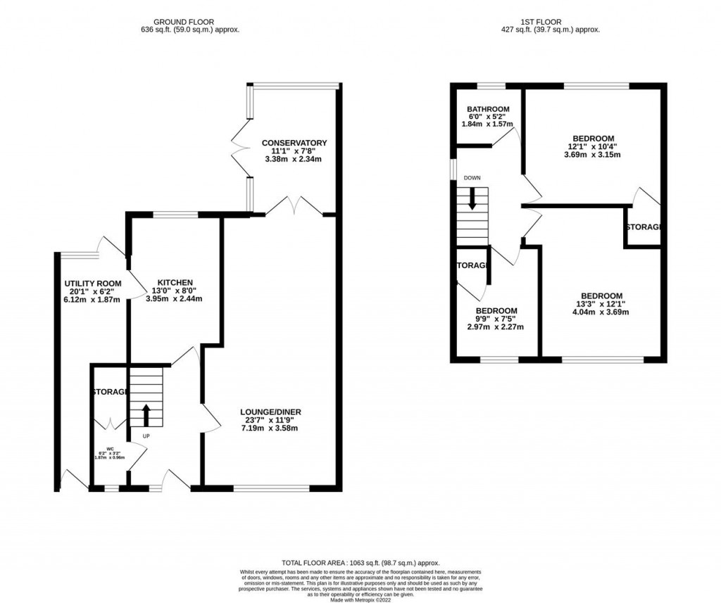 Floorplans For Western Avenue, Market Harborough