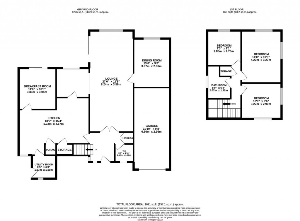 Floorplans For High Street, Milton Malsor, Northampton