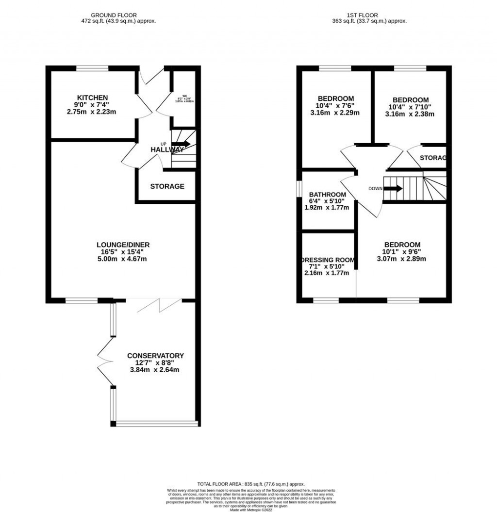 Floorplans For Merrivale Close, Kettering