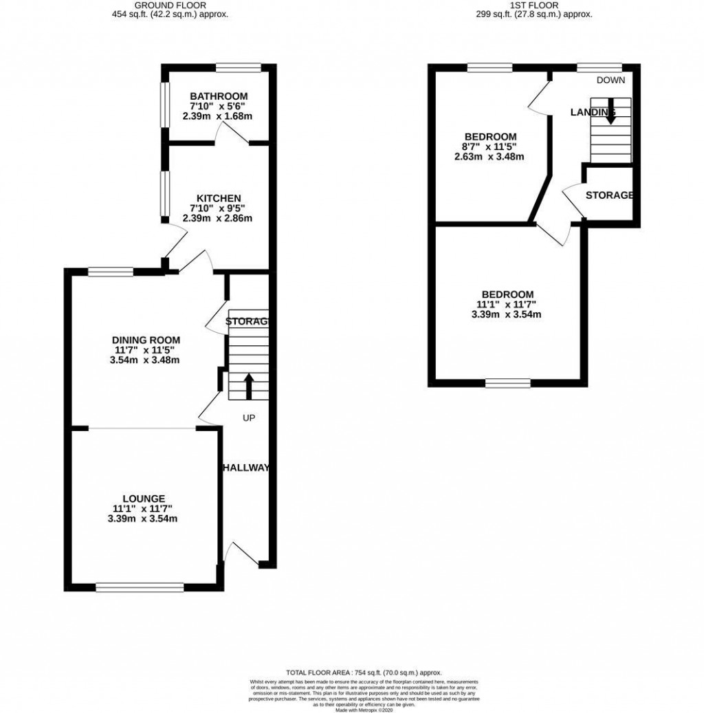 Floorplans For Harcourt Street, Kettering