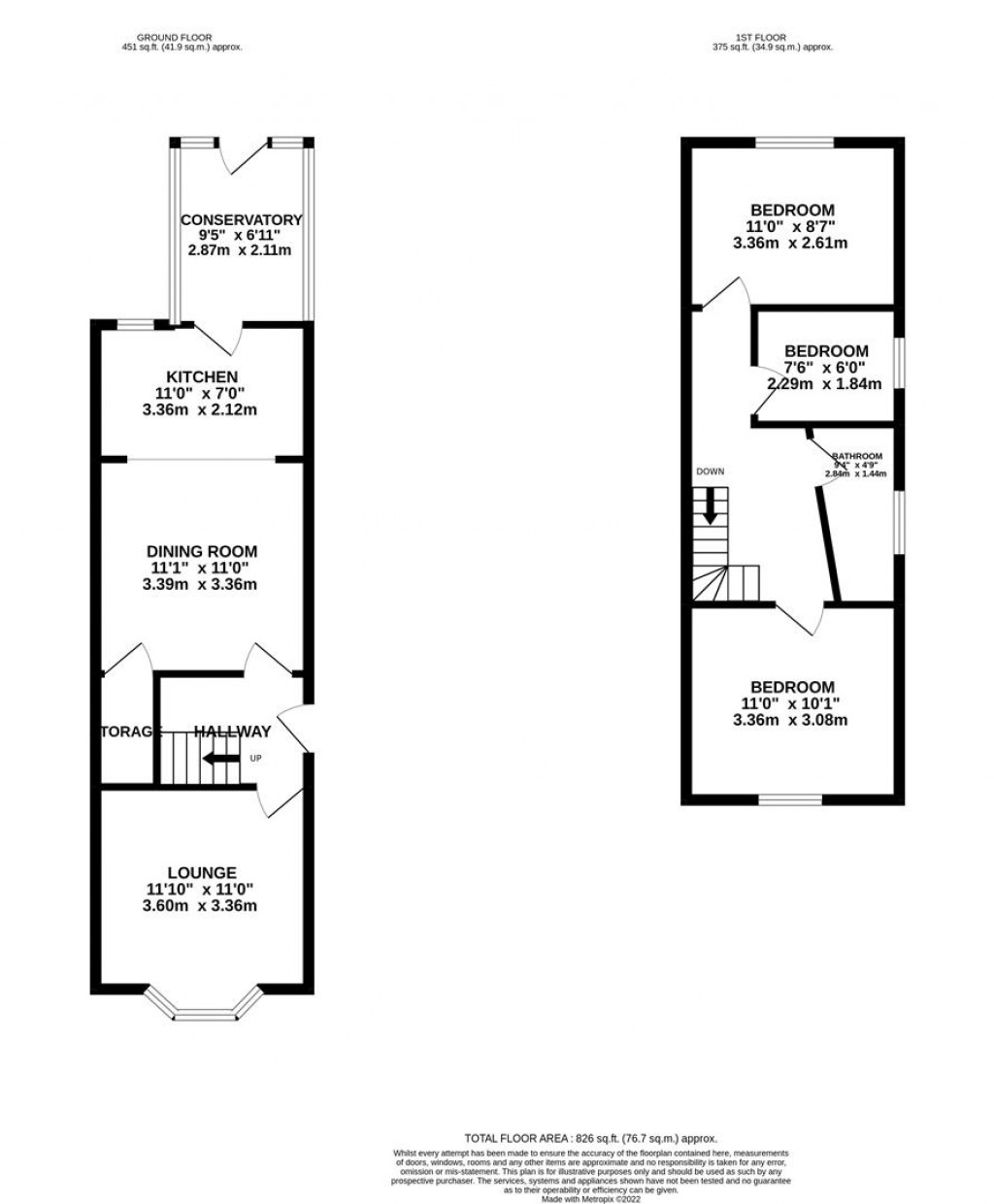 Floorplans For Eastfield Road, Wellingborough