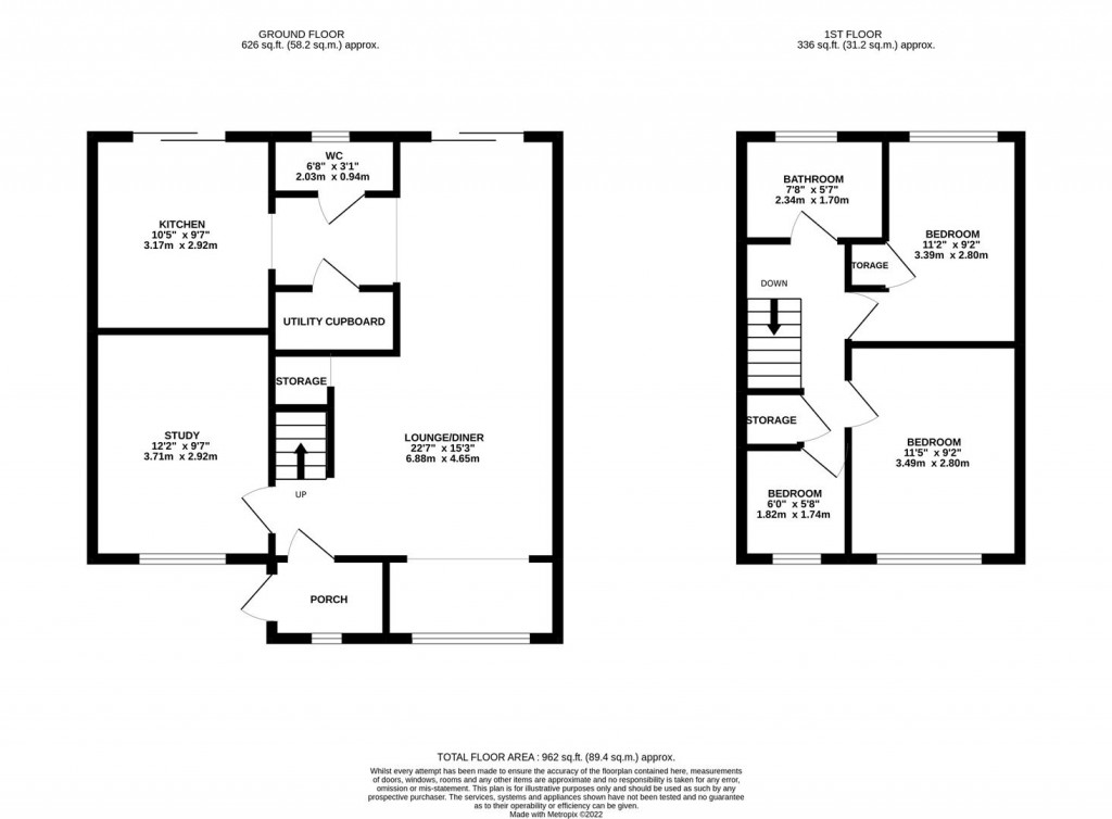 Floorplans For Bishops Drive, Kettering