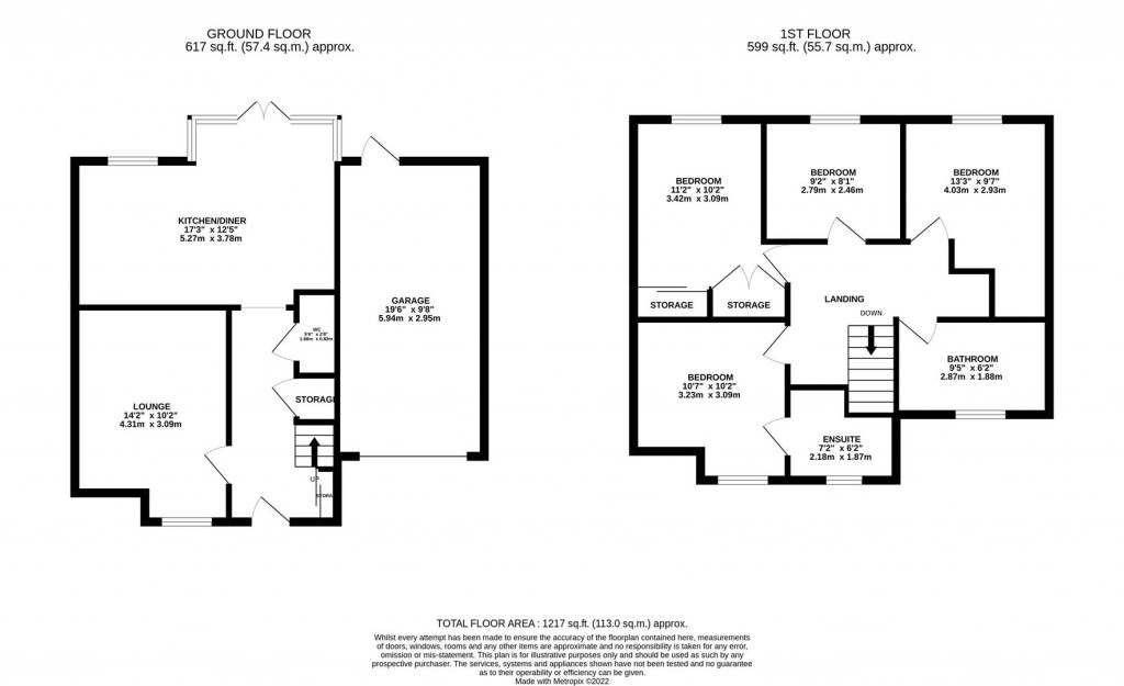 Floorplans For Virginia Crescent, Burton Latimer, Kettering