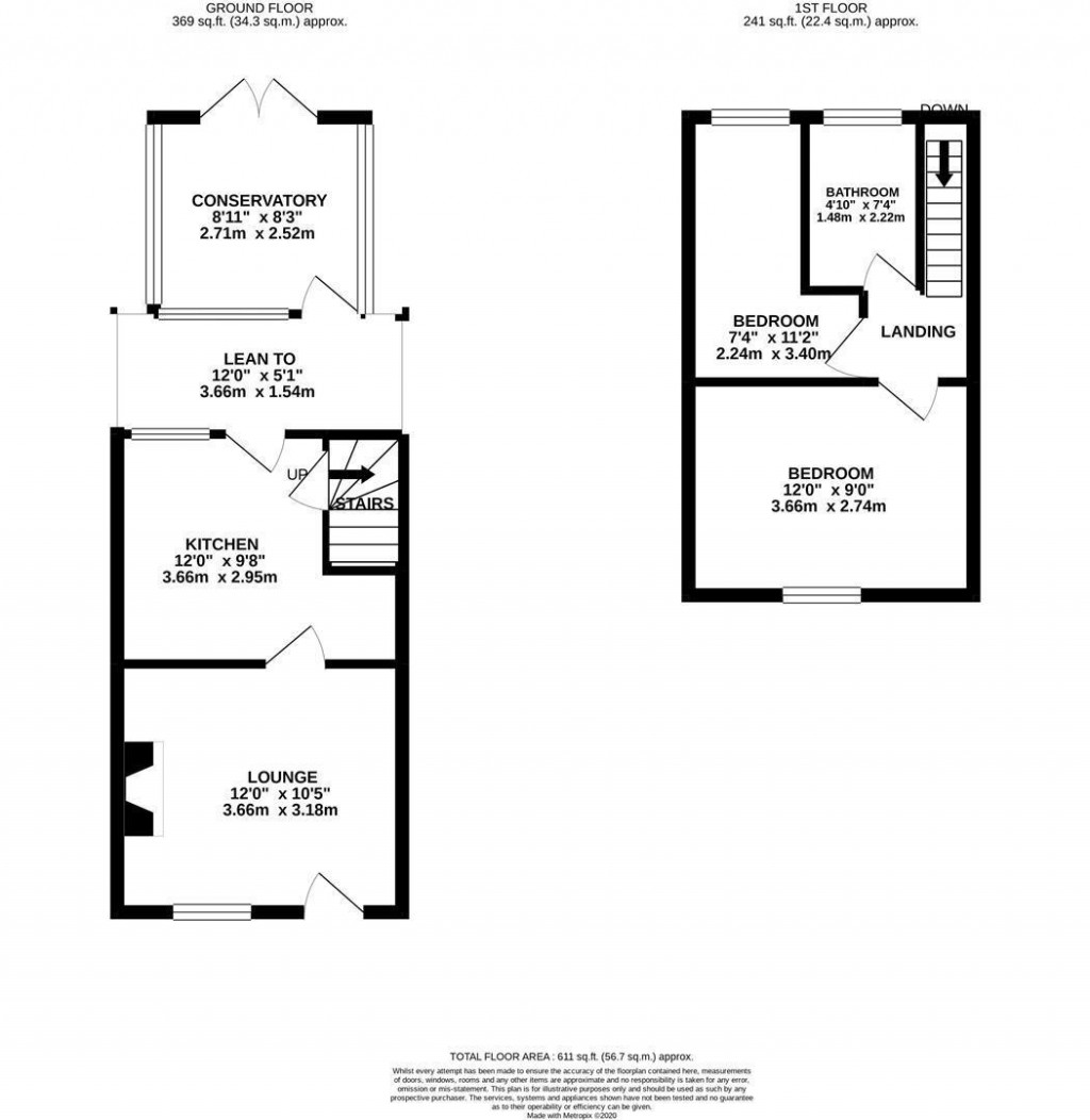 Floorplans For Church Way, Grendon