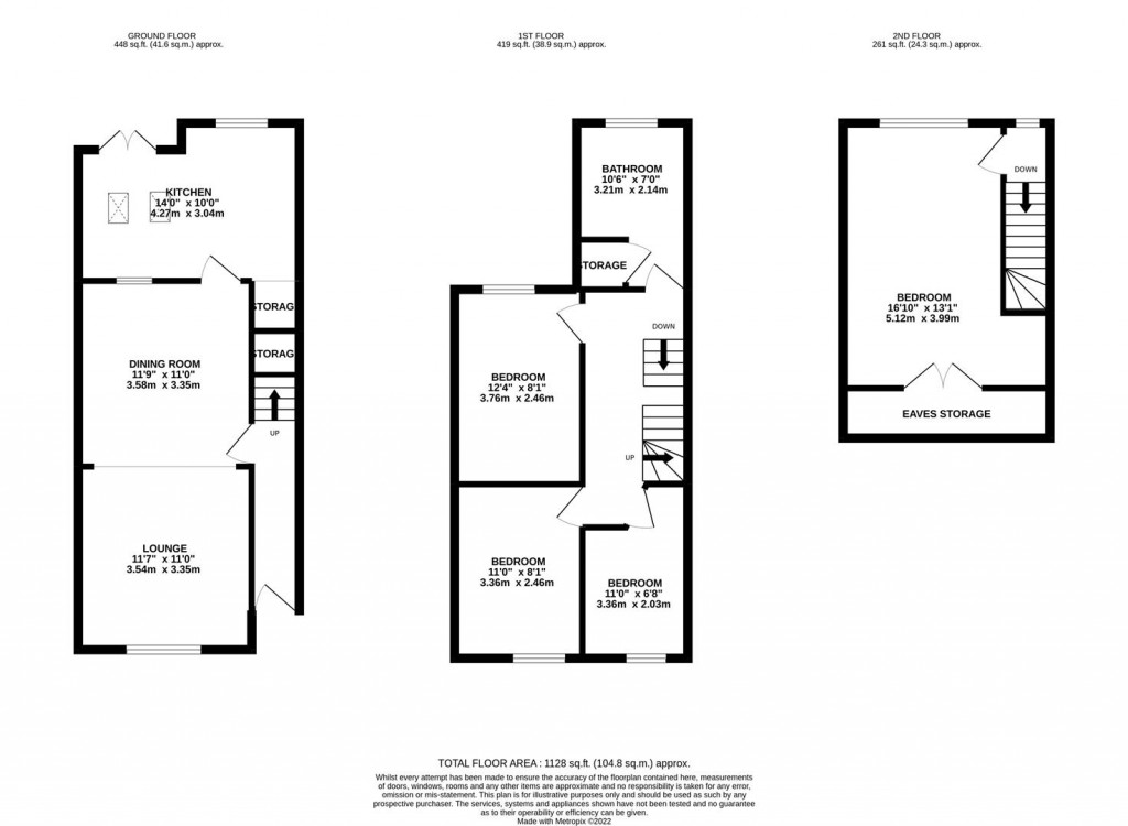 Floorplans For Spencer Street, Burton Latimer, Kettering